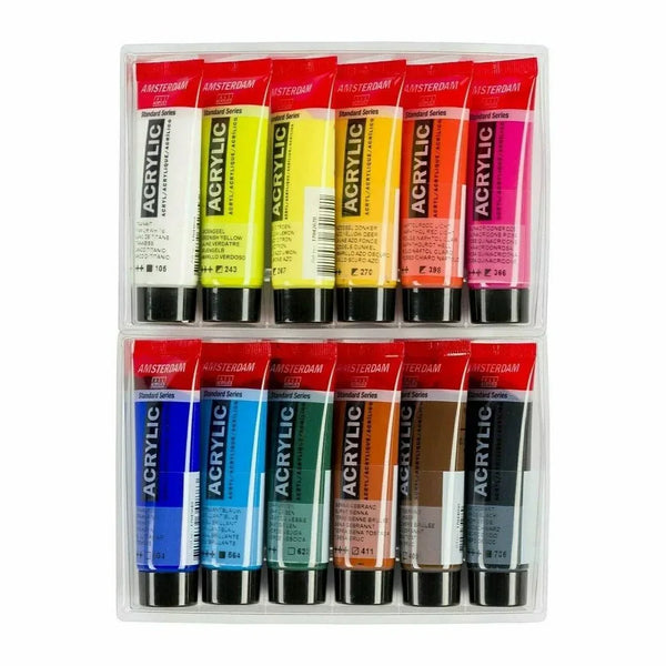 Amsterdam Standard Series acrylic paint landscape set | 12 x 20 ml - PinoArt