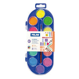 Acuarele 8 Metal + 4 Fluo Culori Milan