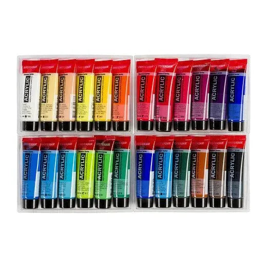 Amsterdam Standard Series acrylic paint general selection set | 24 x 20 ml - PinoArt