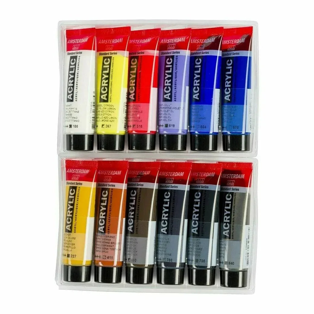 Amsterdam Standard Series acrylic paint urban landscape set | 12 x 20 ml - PinoArt