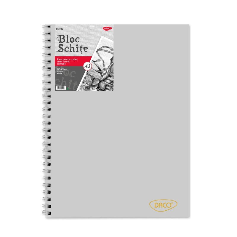Bloc A3 Schite 120G 80 File Daco - PinoArt