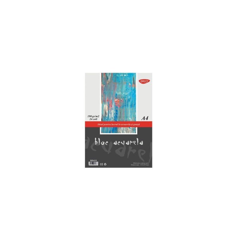 Bloc A4 Acuarela 190G 24 File Daco - PinoArt