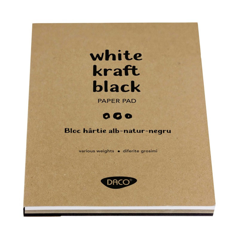 bloc hartie mixta A4 daco 60 file alb natur negru