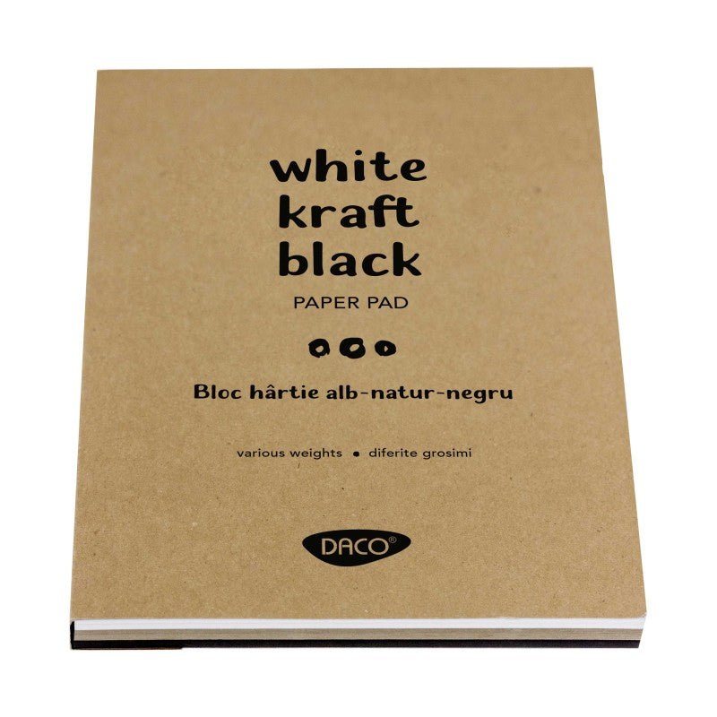 Bloc A4 Alb - natur - negru 60 File Daco - PinoArt