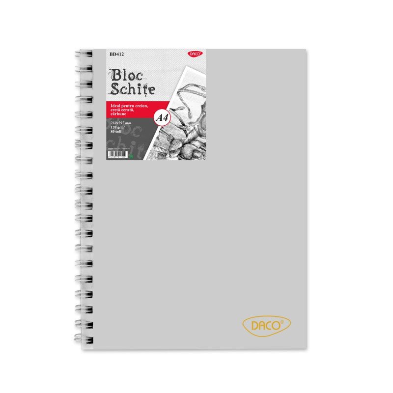 Bloc A4 Schite 120G 80 File Daco - PinoArt