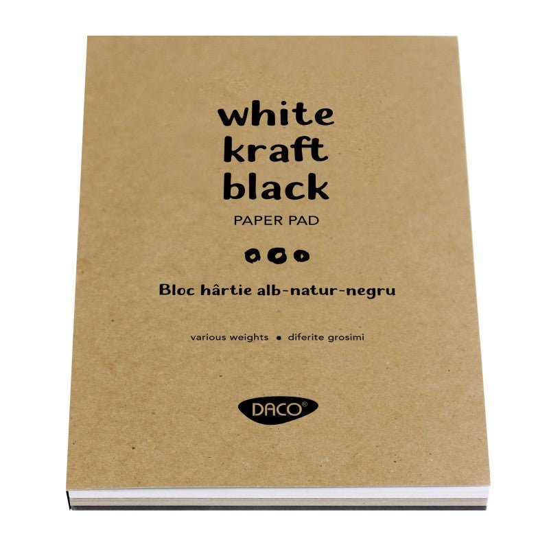 Bloc A5 Alb-natur-negru 60 File Daco - PinoArt