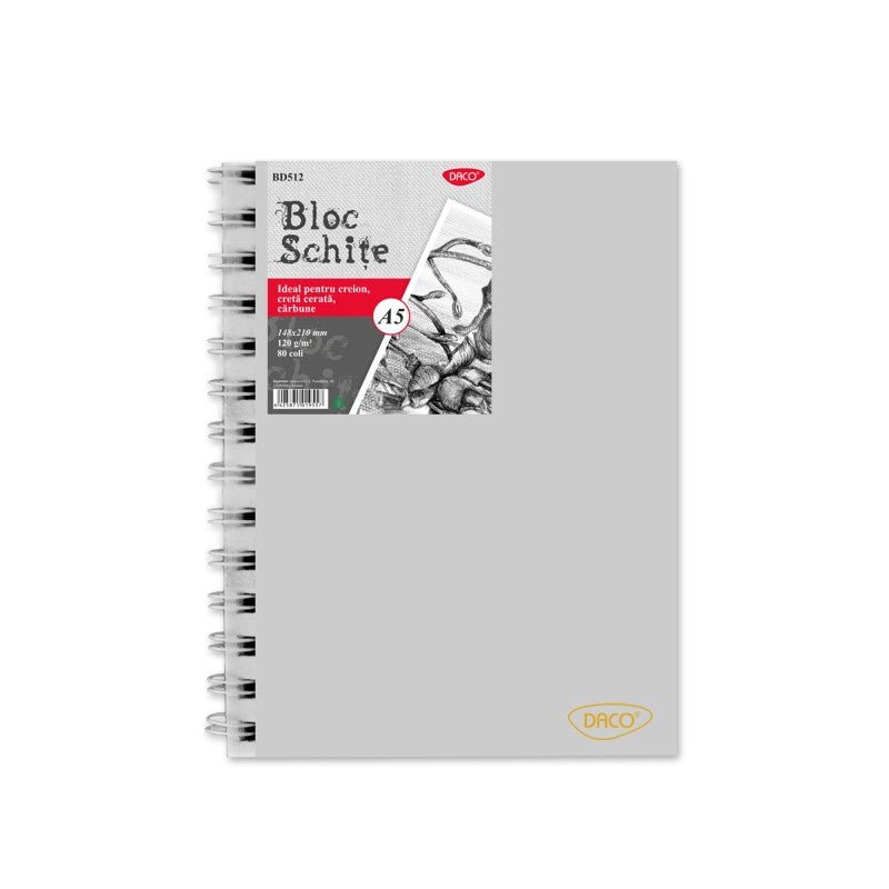 Bloc A5 Schite 120G 80 File Daco - PinoArt