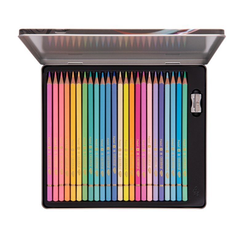 Creion Color 24 Pastel Cutie Metalica Daco - PinoArt