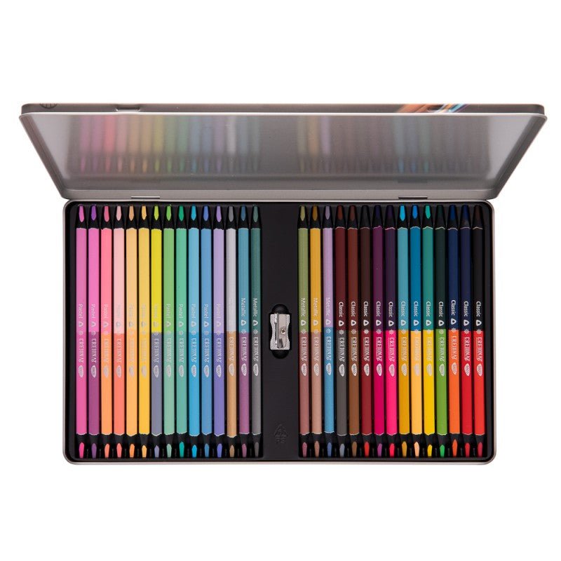 Creion Color 30 Bicolore Cutie Metalica Daco - PinoArt