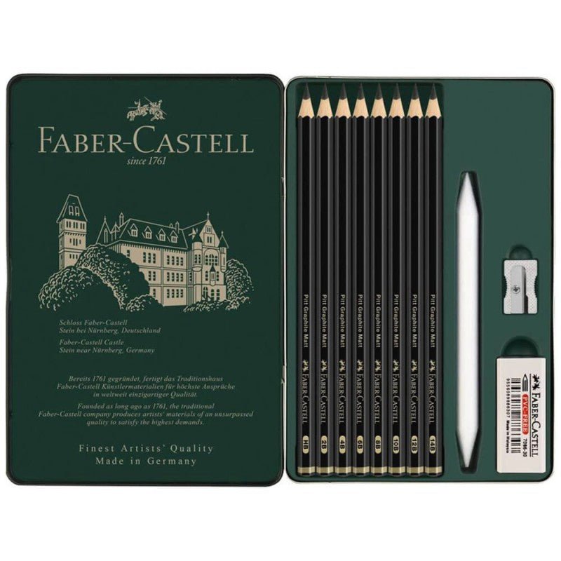 Creion Grafit Mat Pitt Faber Castell Set 11 - PinoArt