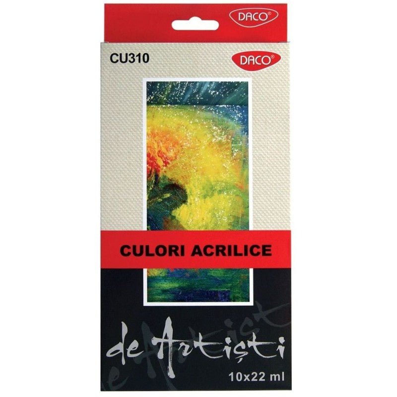 Culori Acril 10C 22ML Artist Daco - PinoArt