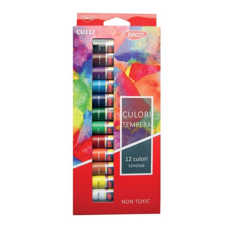 Culori Tempera 12C Daco - PinoArt