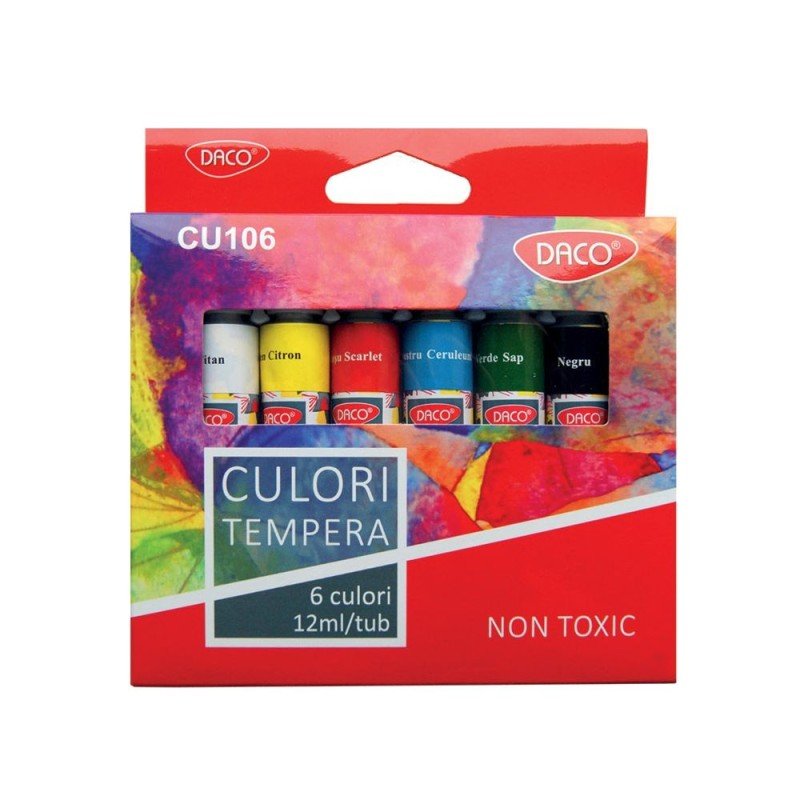 Culori Tempera 6C Daco - PinoArt