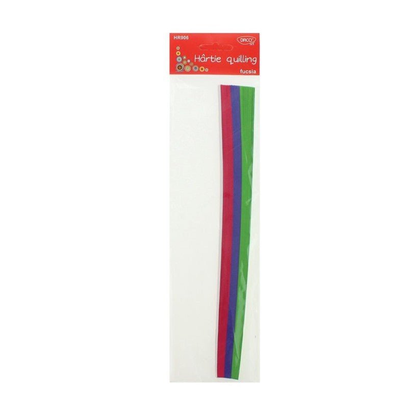 Hartie Quilling 30X0.5CM 200/SET Fucsia Daco - PinoArt