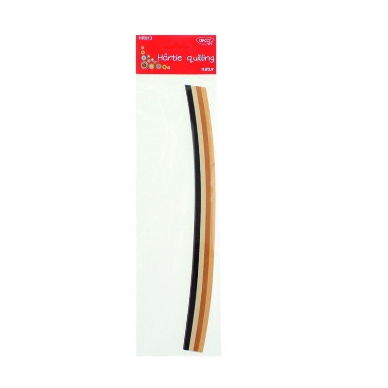 Hartie Quilling 30X0.5CM 200/SET Natur Daco - PinoArt