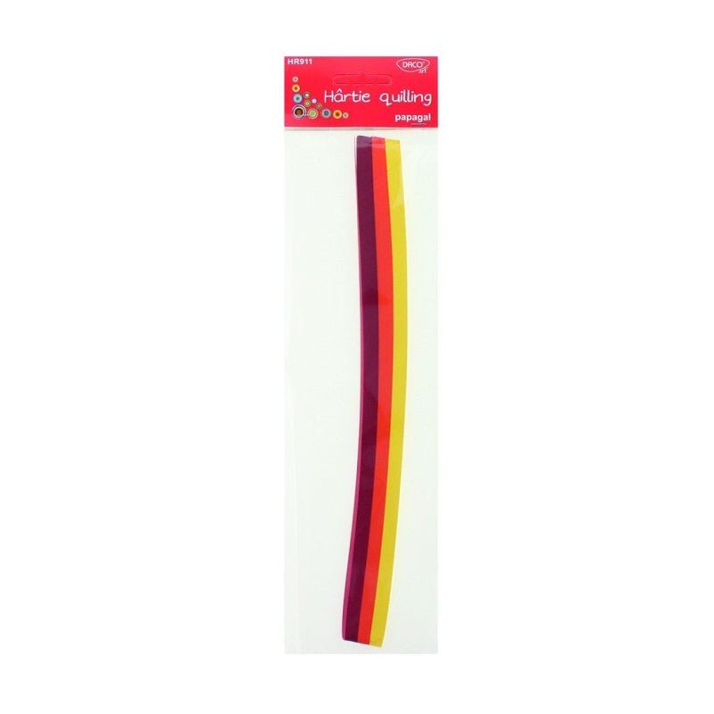 Hartie Quilling 30X0.5CM 200/SET Papagal Daco - PinoArt