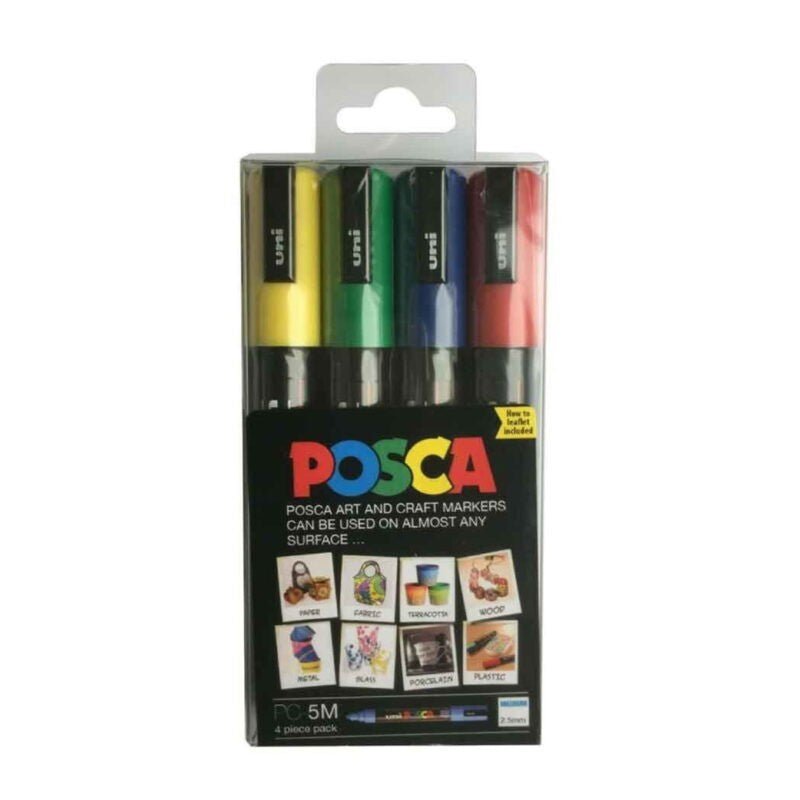 Marker Acrilic 5M Posca Set 4 - PinoArt