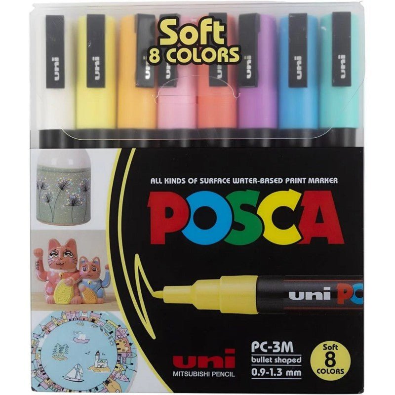 Marker Acrilic 5M Posca Set 8 - PinoArt