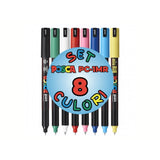Marker Acrilic Pc-1mr Posca Set 8