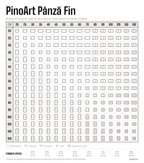 Panza bumbac Fin pe sasiu  pentru pictura profil 2x4cm