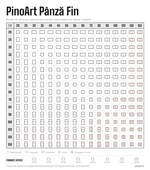 Panza bumbac Fin pe sasiu  pentru pictura profil 2x4cm