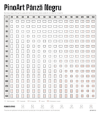 Panza pe sasiu Negru pentru pictura