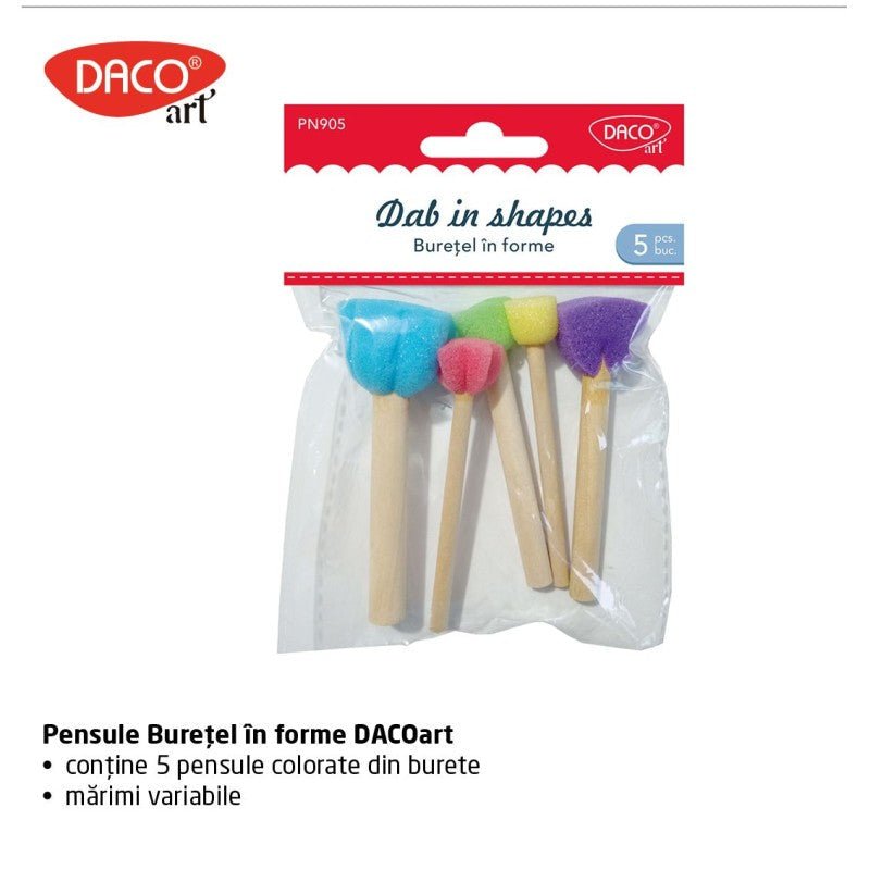 Pensule Burete Set 5 Buretel Daco - PinoArt