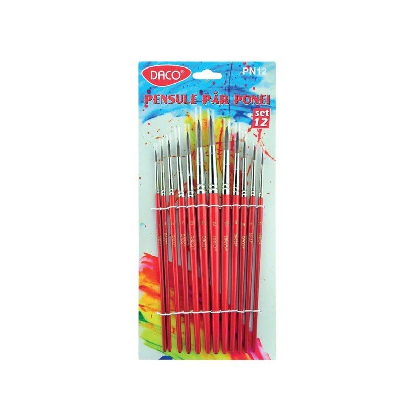 Pensule Set 12 Par Ponei Daco - PinoArt