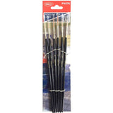 Pensule Set 6 Par Sintetic Varf Lung Daco