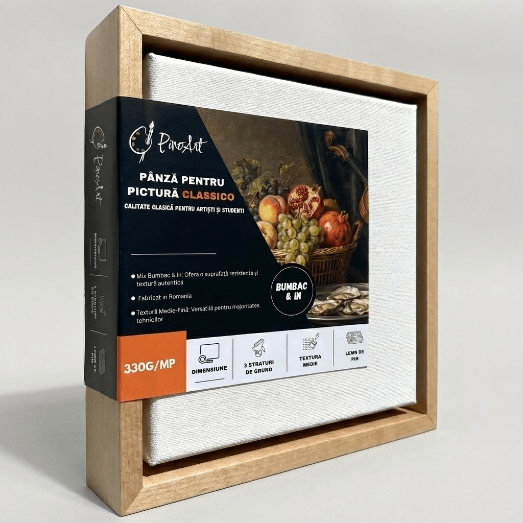 Rama Floating + sasiu panza pentru pictura bumbac 100% - PinoArt
