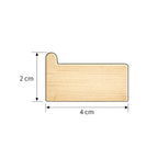 Sasiu lemn brad fara panza Profil 2x4cm - PinoArt